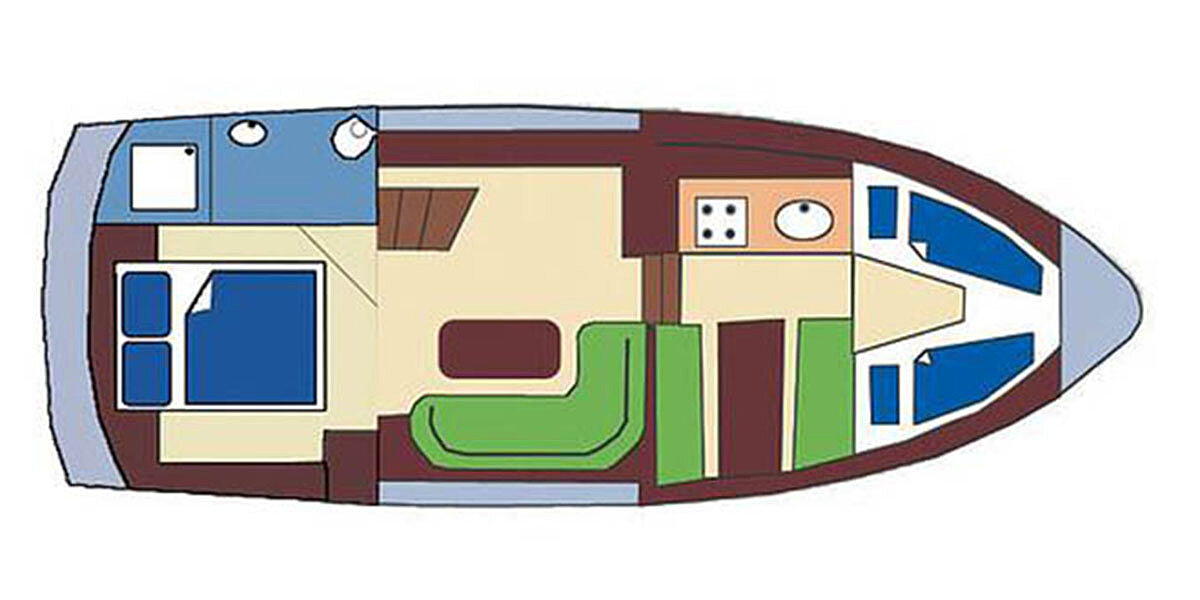 Dieses Bild zeigt unsere Yacht M-Line - M-Classic - Grundriss