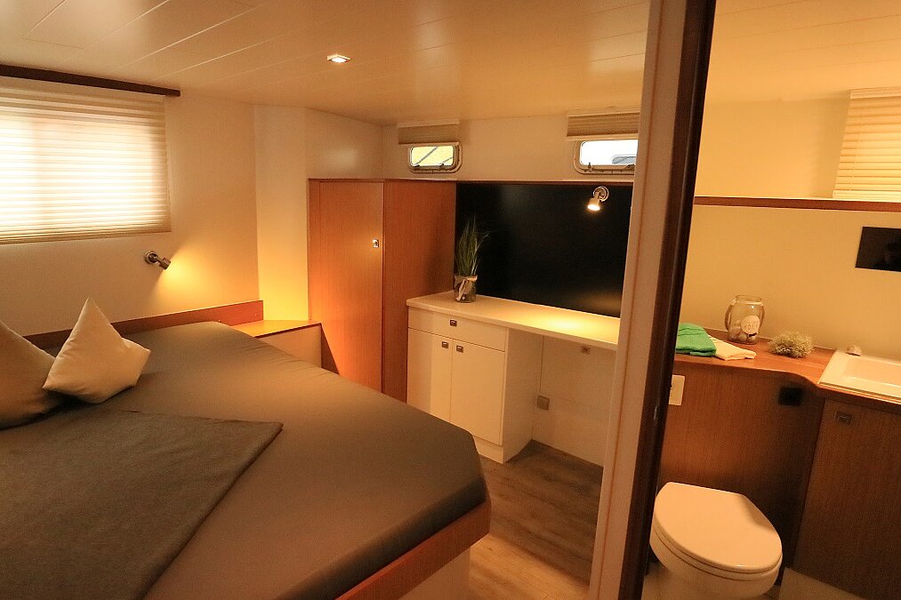 Dieses Bild zeigt unsere Yacht Platinum - M-Retro 120 - Schlafkabine