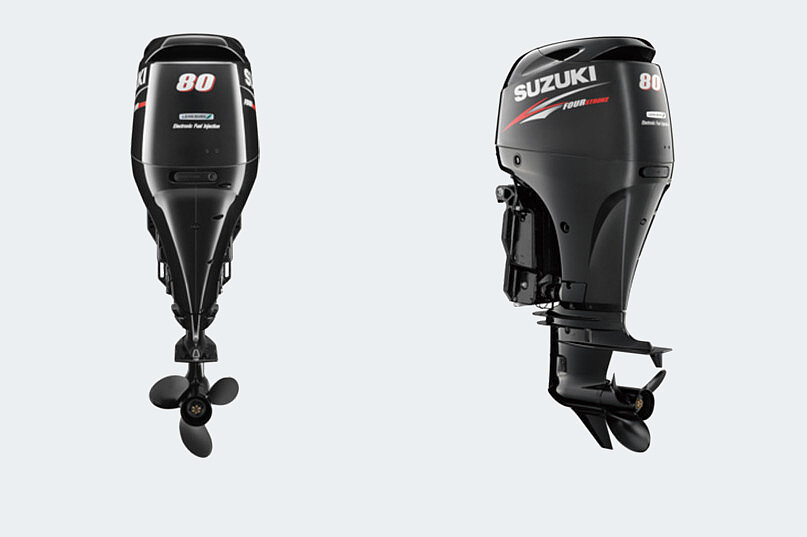 Dieses Bild zeigt den Motor Suzuki DF 80 ATL.