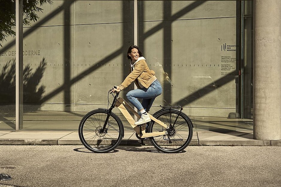 Dieses Bild zeigt ein „My Esel Tour Pro Komfort Plus+“ E-Bike in Aktion