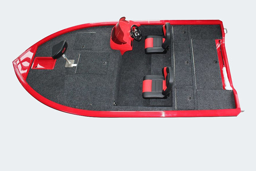 Dieses Bild zeigt die Kimple - Bass Hunter 450 schwarz oder rot - von oben