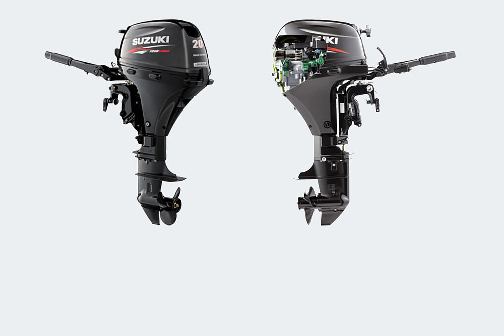 Dieses Bild zeigt den Motor Suzuki DF 20 ATL.