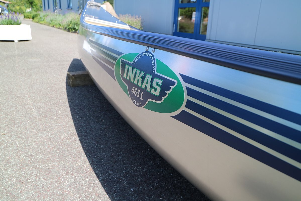 Dieses Bild zeigt unser Kanu Linder Inkas 465 L - Alukanadier - Logo