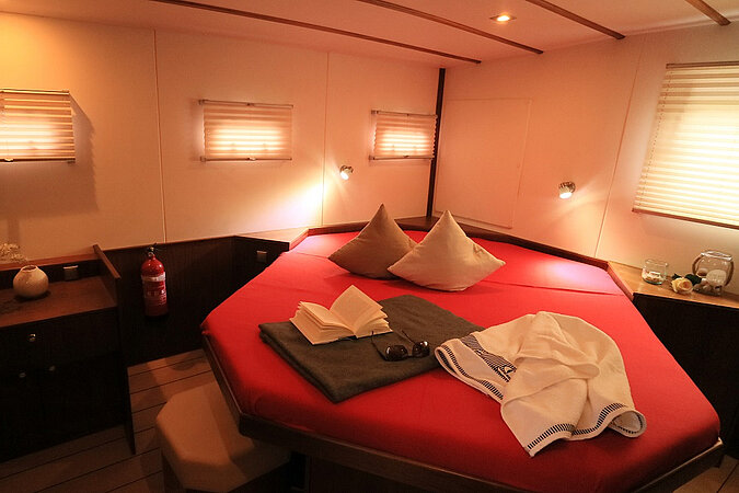 Dieses Bild zeigt unsere Yacht M-Line - M-Retro - Schlafkabine