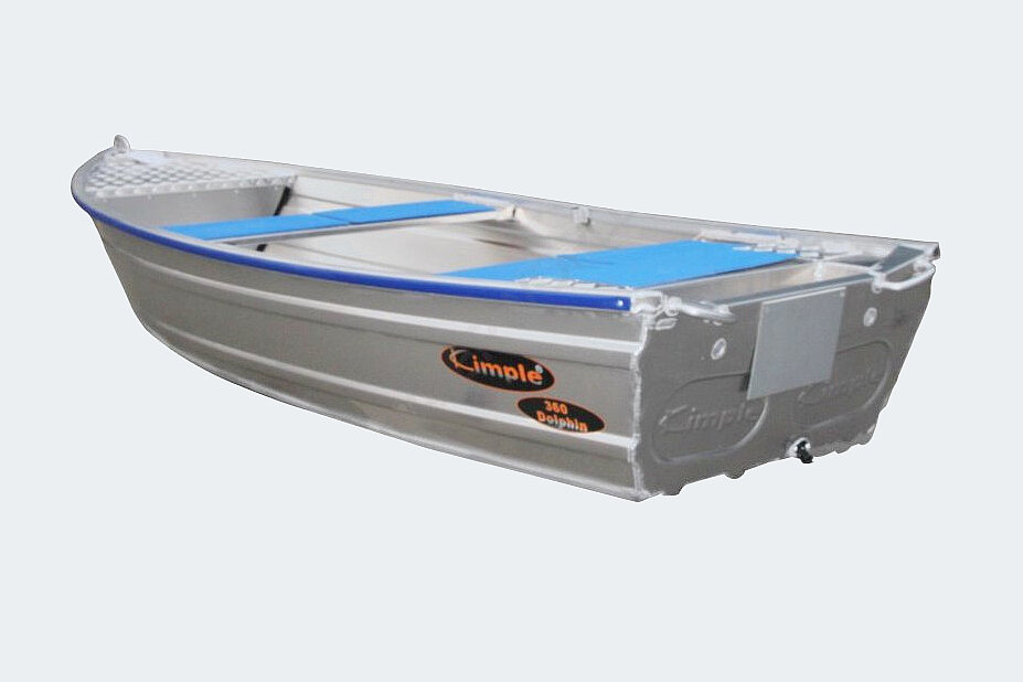 Das Bild zeigt unseren Kimple – Dolphin 410 von hinten von der Seite