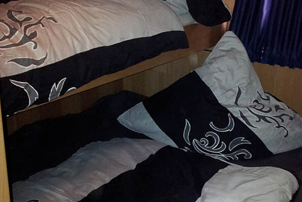 Dieses Bild zeigt unsere Yacht M-Line - M-Sport- Schlafkabine andere Ansicht