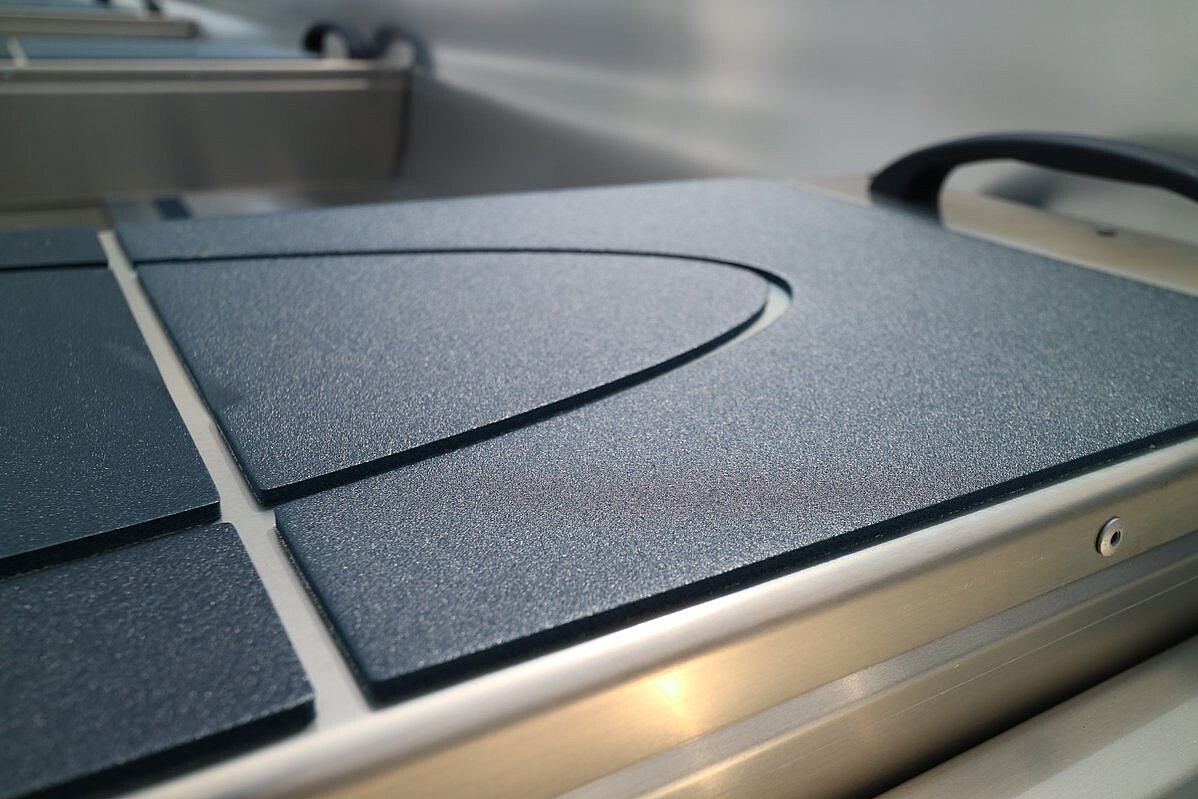 Dieses Bild zeigt eine Sitzfläche der Linder Sportsman 355.