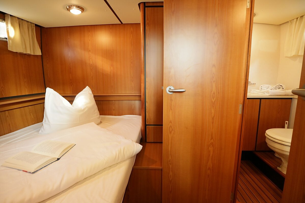Dieses Bild zeigt unsere Yacht Laureen - Linssen Grand Sturdy 34.9 - Schlafraum