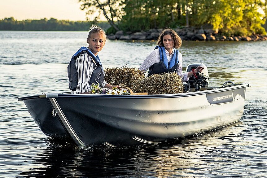 Dieses Bild zeigt unser Aluboot Linder Sportsman 400