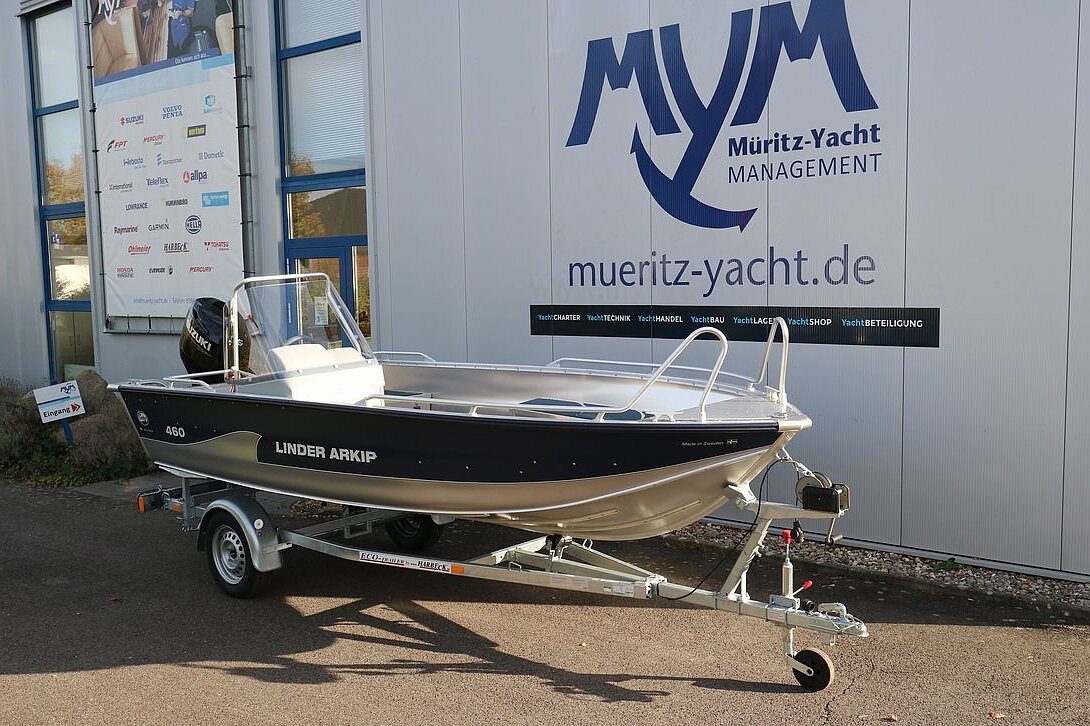 Dieses Bild zeigt unser Aluboot Linder Arkip 460 - Profilansicht