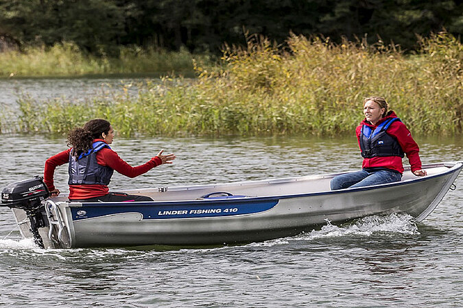 Dieses Bild zeigt unser Aluboot Linder