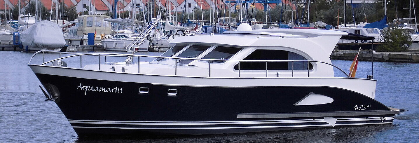 Dieses Bild zeigt unsere Yacht Aquamarin - M-Cruiser 125