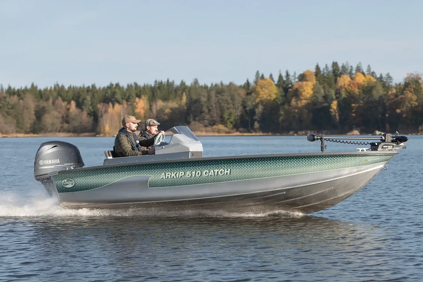 Dieses Bild zeigt unser Aluboot Linder ARKIP 510 BR inkl. Garmin