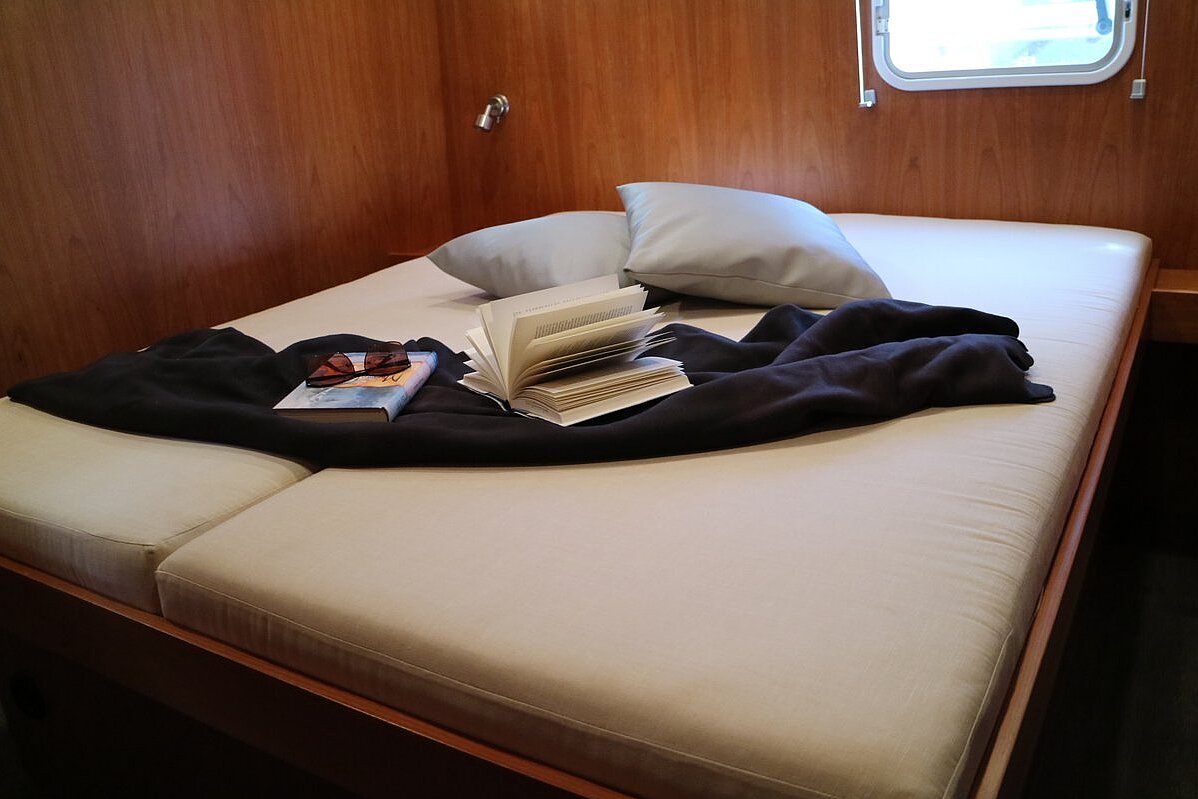 Dieses Bild zeigt unsere Yacht Dream of Life - M-Classic 115 - Schlafkabine