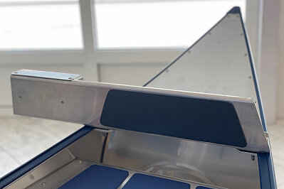 Dieses Bild zeigt eine Motorhalterung für Kanus.