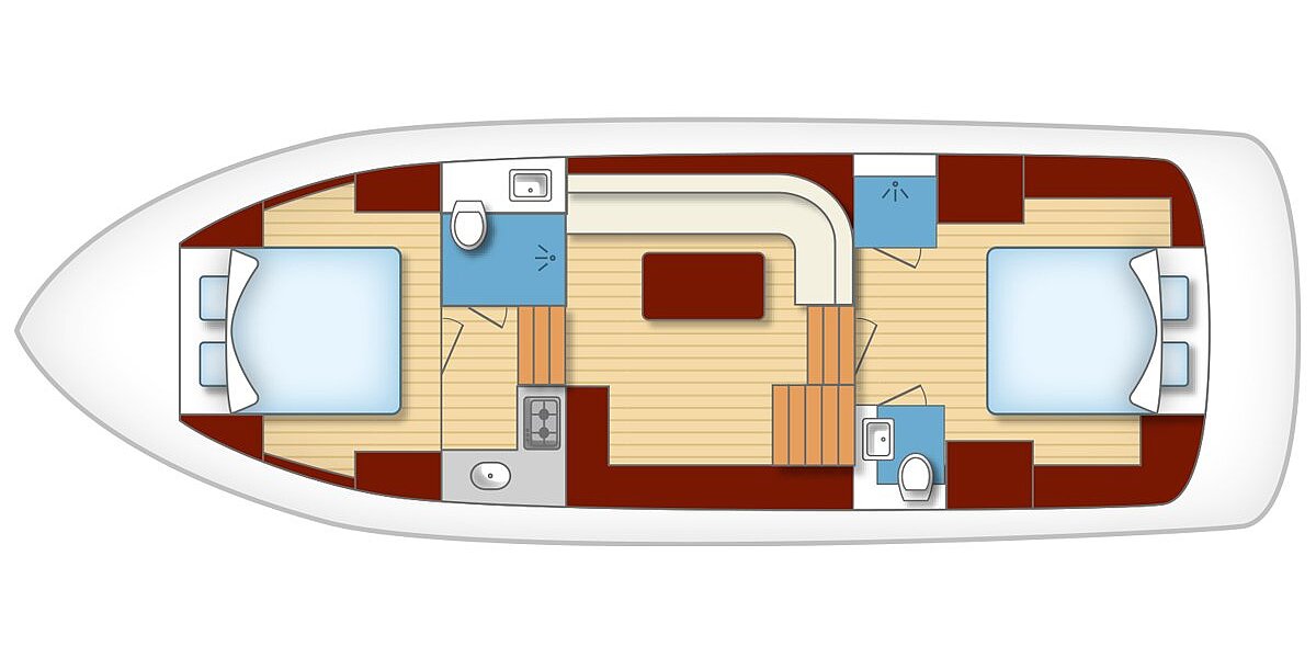 Dieses Bild zeigt den Grundriss - Charlie Brown - Concordia 108 AC