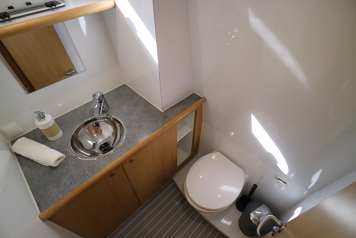 Dieses Bild zeigt unsere Yacht Leonie - Succes 115 Ultra - Bad