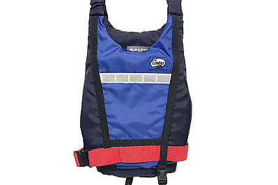 Dieses Bild zeigt eine blaue Kanuweste.