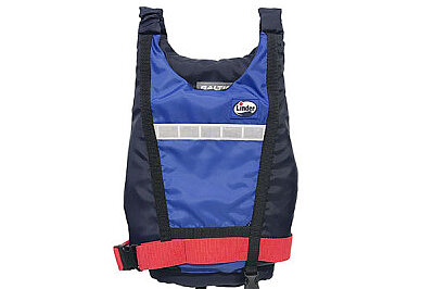 Dieses Bild zeigt eine blaue Kanuweste.