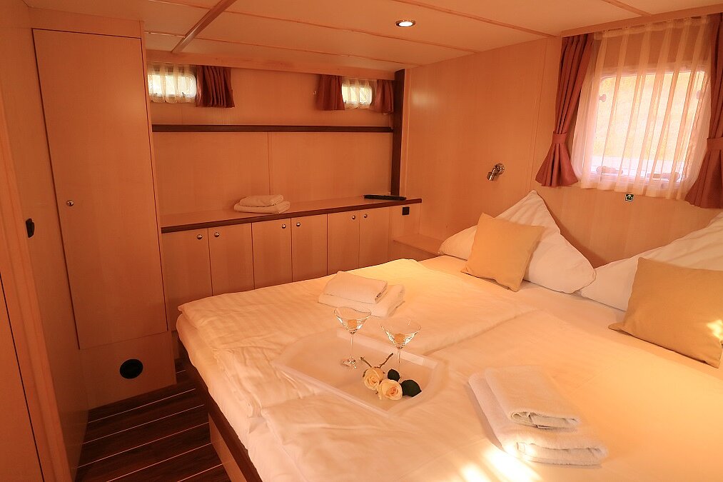 Dieses Bild zeigt unsere Yacht M-Classic 135 - Schlafkabine