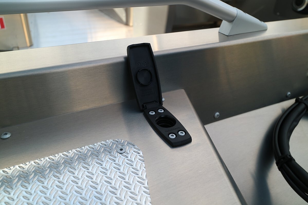 Dieses Bild zeigt einen Angelrutenhalter.