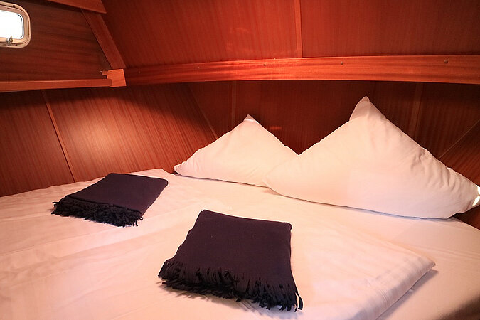 Dieses Bild zeigt unsere Yacht M-Line - M-Classic - Schlafkabine