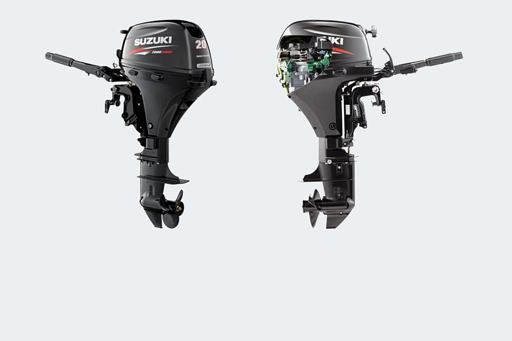 Dieses Bild zeigt den Motor Suzuki DF 20 AL.