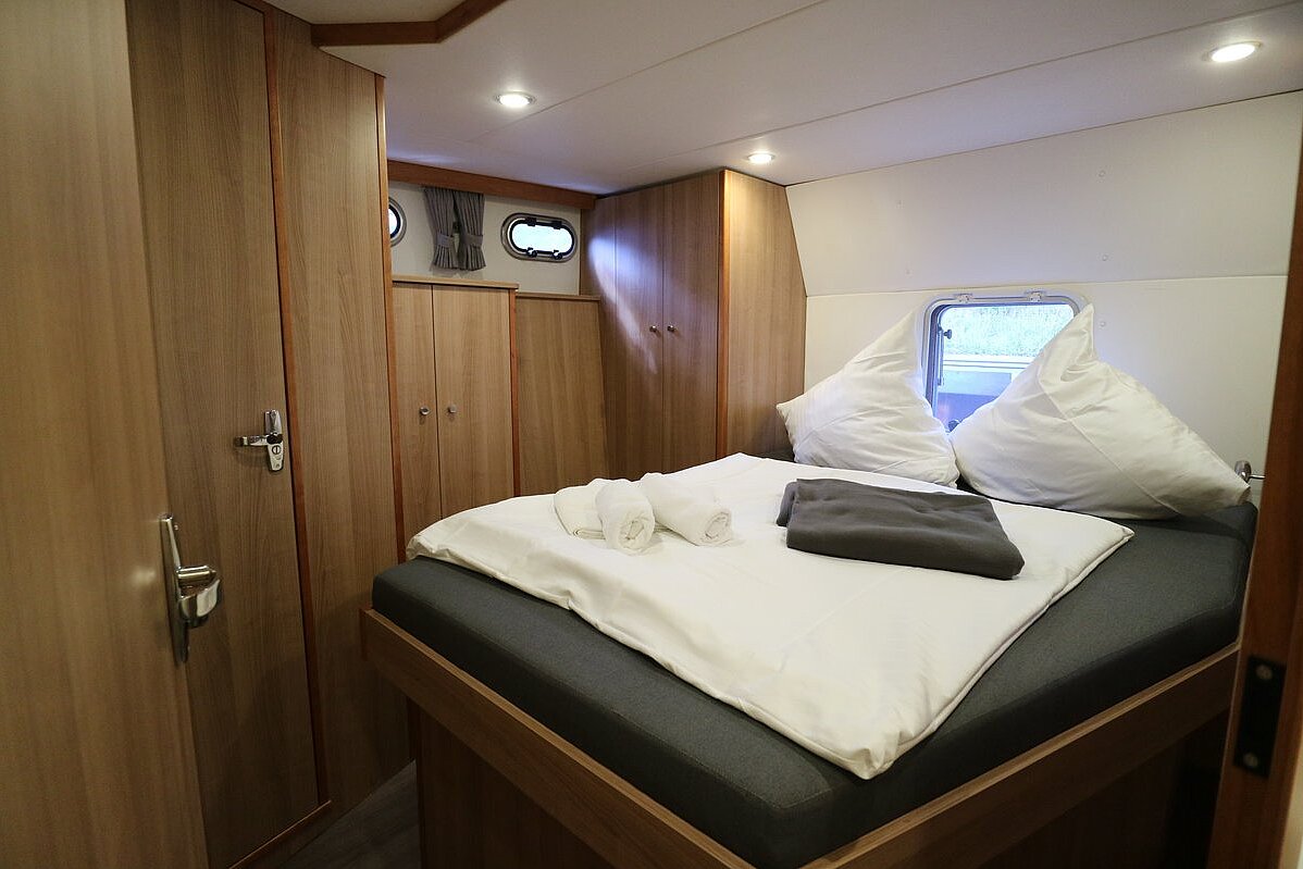 Dieses Bild zeigt unsere Yacht Snoopy - Concordia 108 AC - zweite Schlafkabine