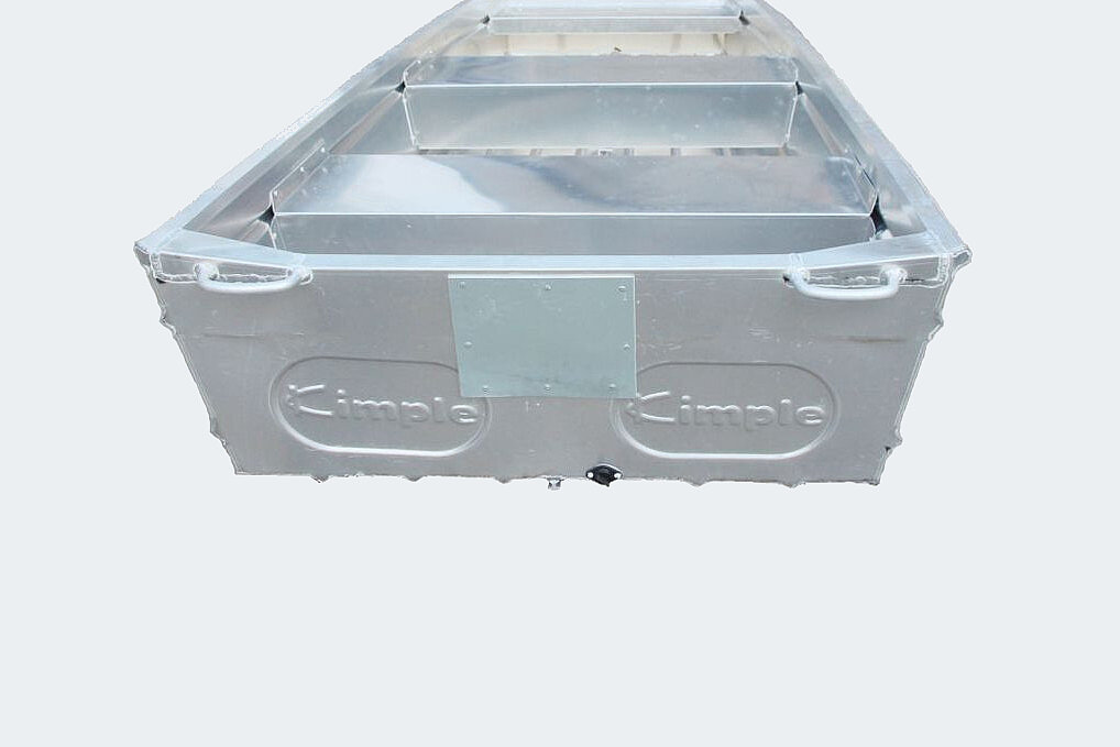 Das Bild zeigt unseren Kimple – Angler 370 von hinten.