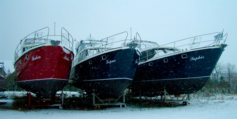 Unsere Yachten im Winterlager