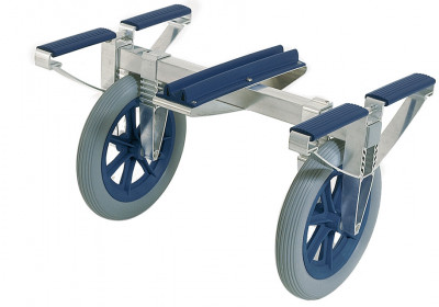 Dieses Bild zeigt einen Kanuwagen.