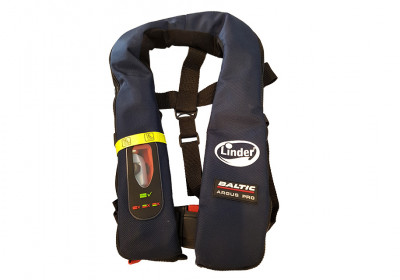 Dieses Bild zeigt eine aufblasbare Linder Schwimmweste.