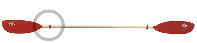 Dieses Bild zeigt ein Doppelpaddel mit Tropfringen.