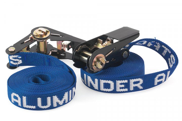 Dieses Bild zeigt einen Spanngurt mit 5,5 Meter Länge und mit Ratsche.