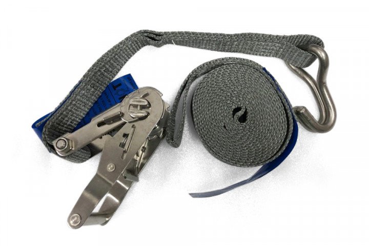 Dieses Bild zeigt einen Spanngurt mit 3,5 Meter Länge und mit Edelstahl-Ratsche.