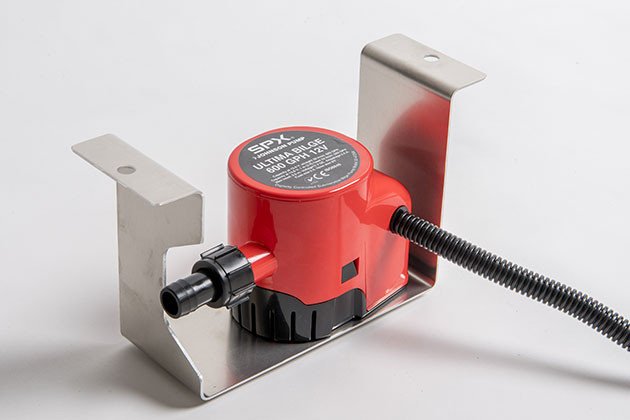 Dieses Bild zeigt eine elektrische Bilgenpumpe mit Steuerkonsole.